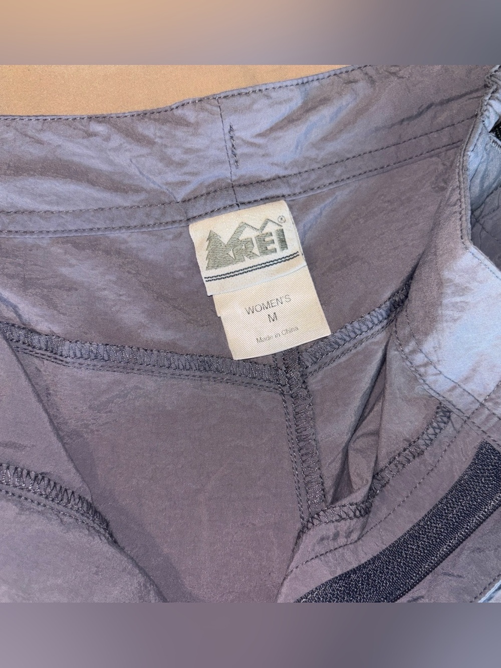 REI Women's Gray High Rise Cinch Hiking Shorts - Gray